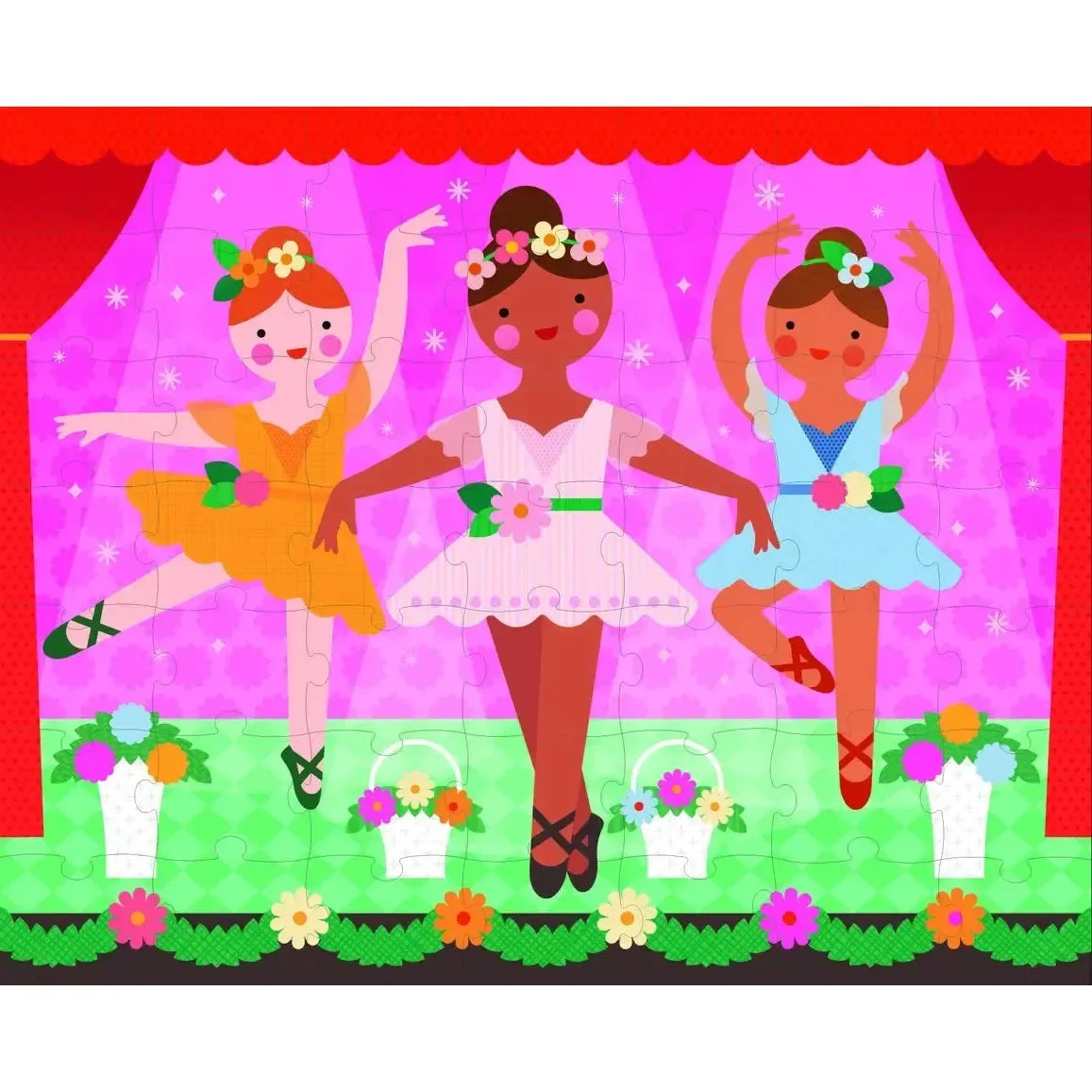 Ballerinas "On-the-Go" 49 Piece Double-Sided Jigsaw Puzzle Chronicle - BIG FRENCHIES
