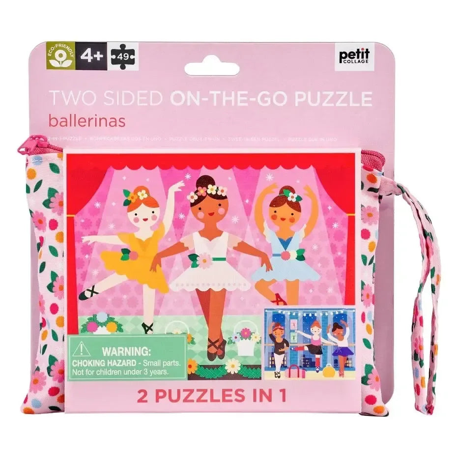 Ballerinas "On-the-Go" 49 Piece Double-Sided Jigsaw Puzzle Chronicle - BIG FRENCHIES