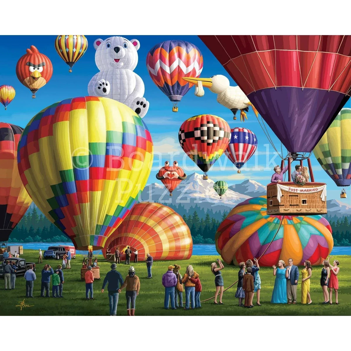 Balloon Launch 1000 Piece Jigsaw Puzzle Boardwalk - BIG FRENCHIES