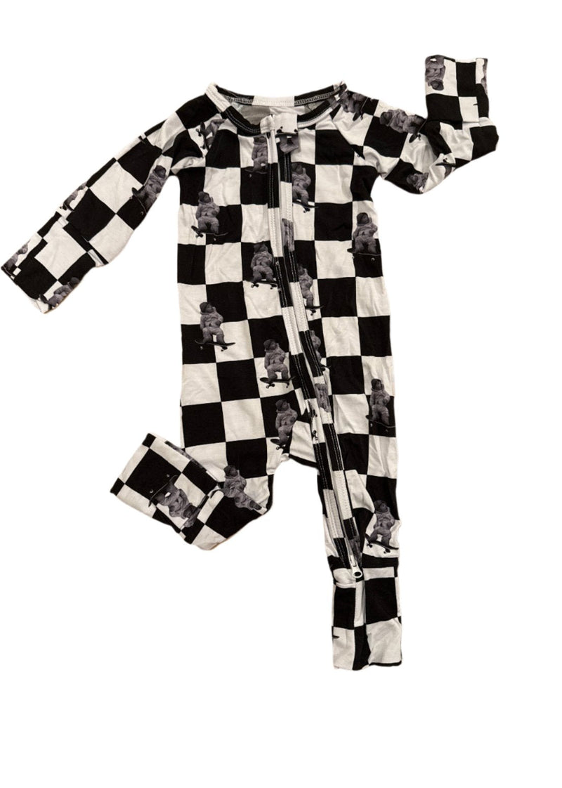 Bamboo Skateboarder Sleeper | Baby and Toddler Bamboo Pajamas - BIG FRENCHIES