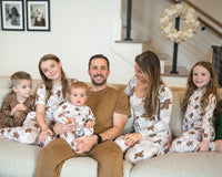 Bamboo Women’s Christmas Pajamas | Matching Holiday Family Set - Gingerbread - BIG FRENCHIES