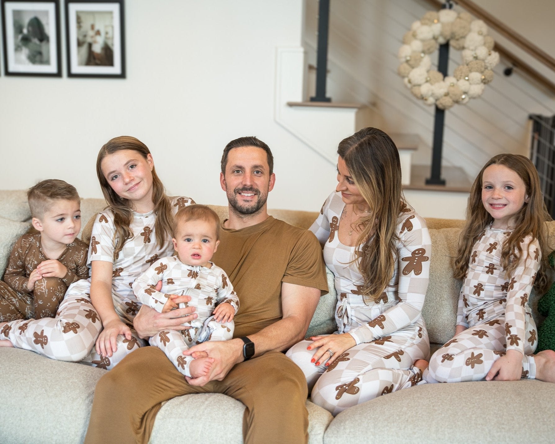 Bamboo Women’s Christmas Pajamas | Matching Holiday Family Set - Gingerbread - BIG FRENCHIES