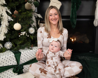 Bamboo Women’s Christmas Pajamas | Matching Holiday Family Set - Gingerbread - BIG FRENCHIES