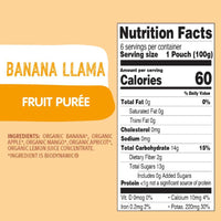 Organic Fruit Purée - Banana Llama