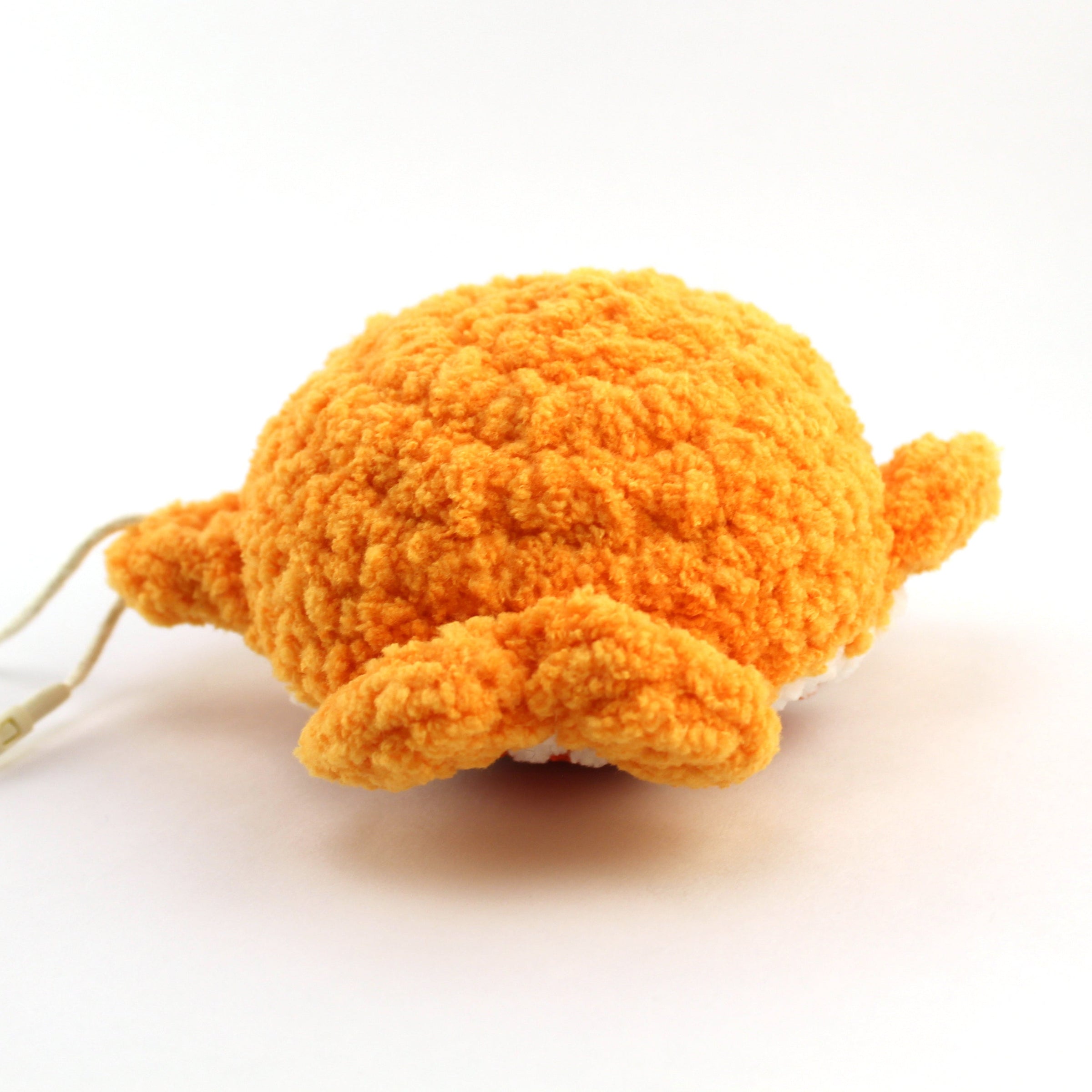 Bandit the Blood Orange Whale Crochet Plushie
