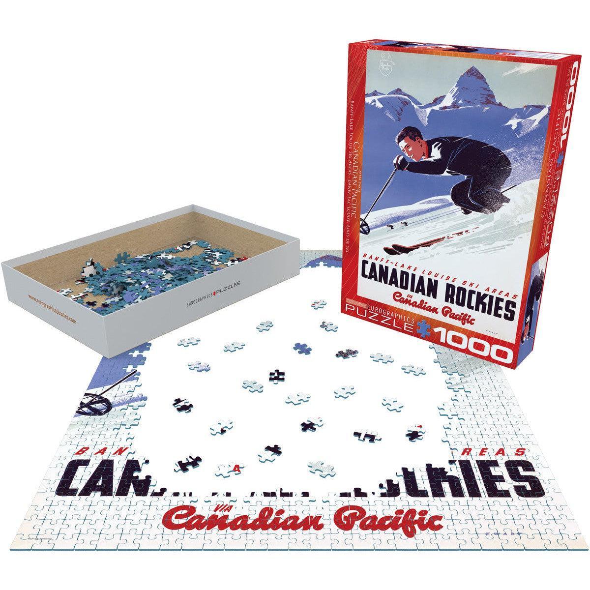 Banff Lake Louise Ski Areas 1000 Piece Jigsaw Puzzle Eurographics - BIG FRENCHIES