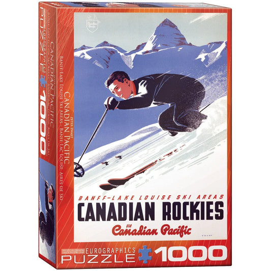 Banff Lake Louise Ski Areas 1000 Piece Jigsaw Puzzle Eurographics - BIG FRENCHIES
