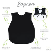Solid Black Minimalist Bapron - BIG FRENCHIES