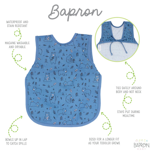 Bears In Blue Bapron SALE **PRESCHOOL SIZE ONLY** - BIG FRENCHIES
