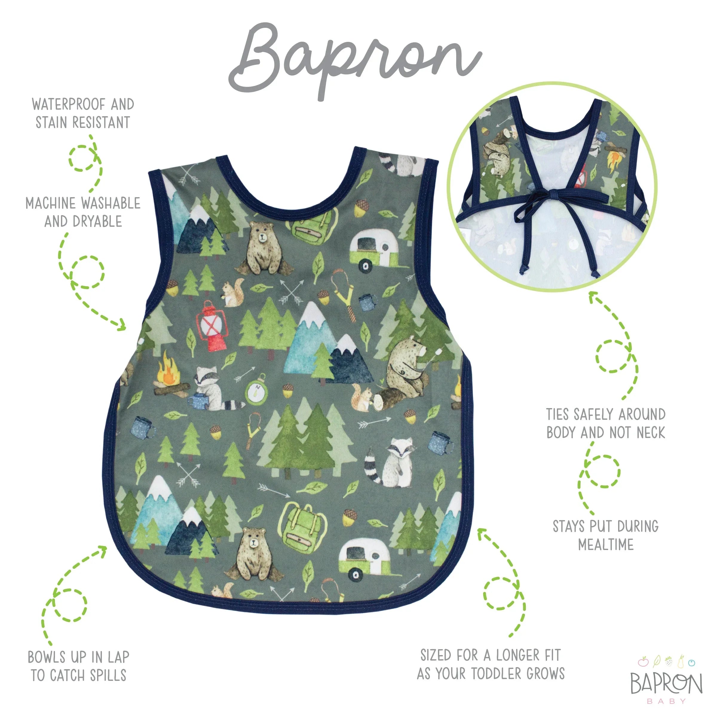 Camping Bears Bapron - BIG FRENCHIES