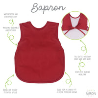 Solid Cranberry Minimalist Bapron - BIG FRENCHIES