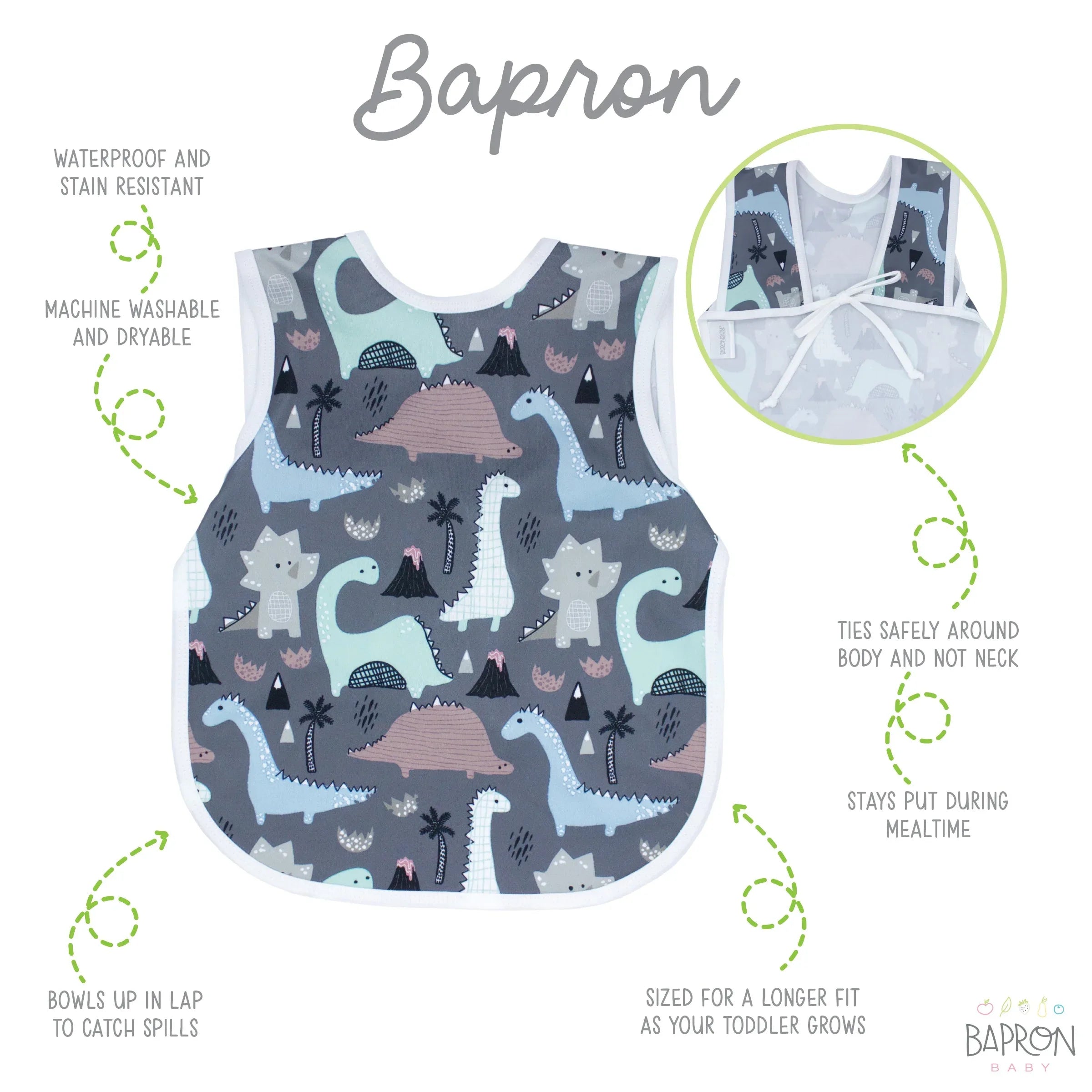 Dinosaur Drawing Bapron - BIG FRENCHIES