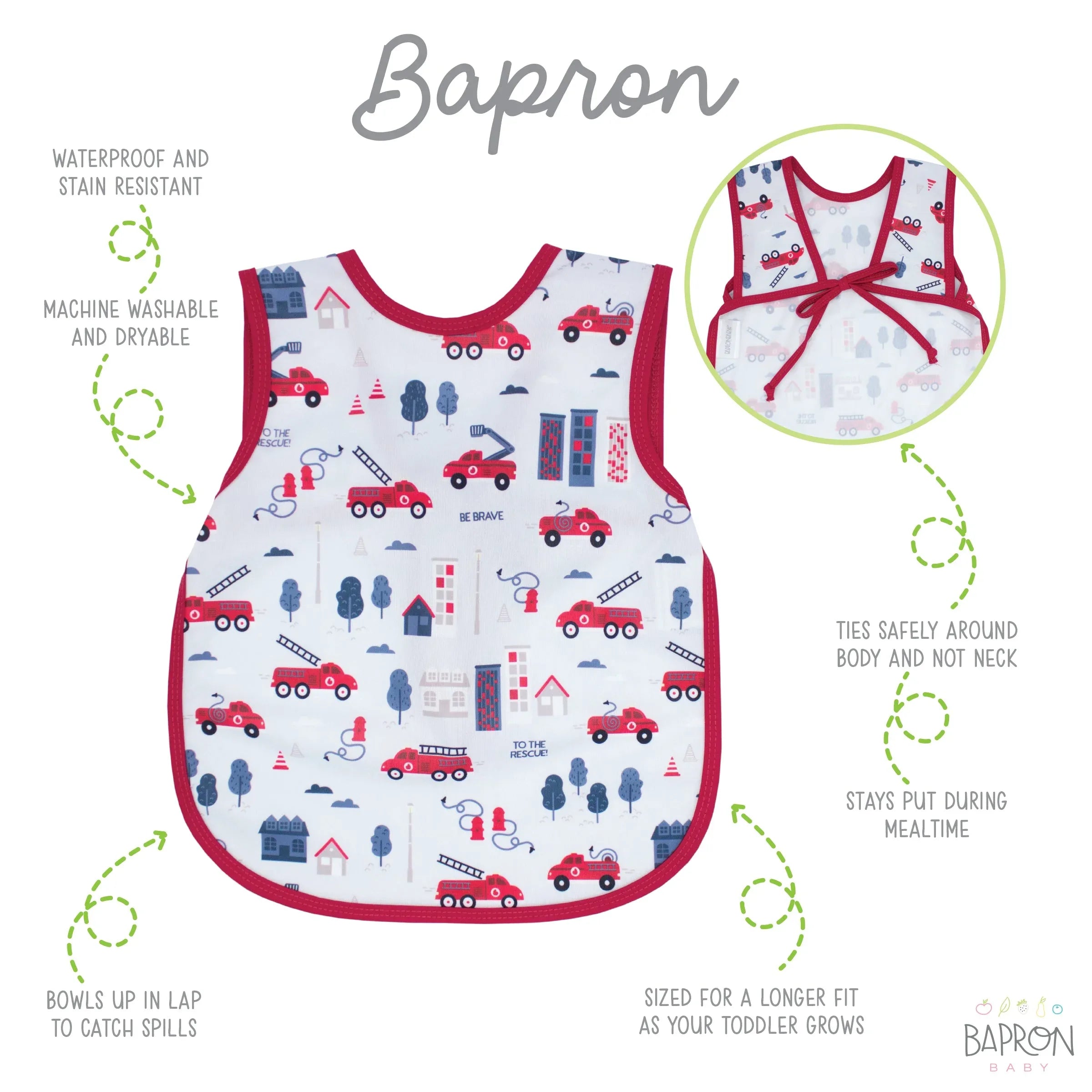 Be Brave - Firefighter Bapron - BIG FRENCHIES