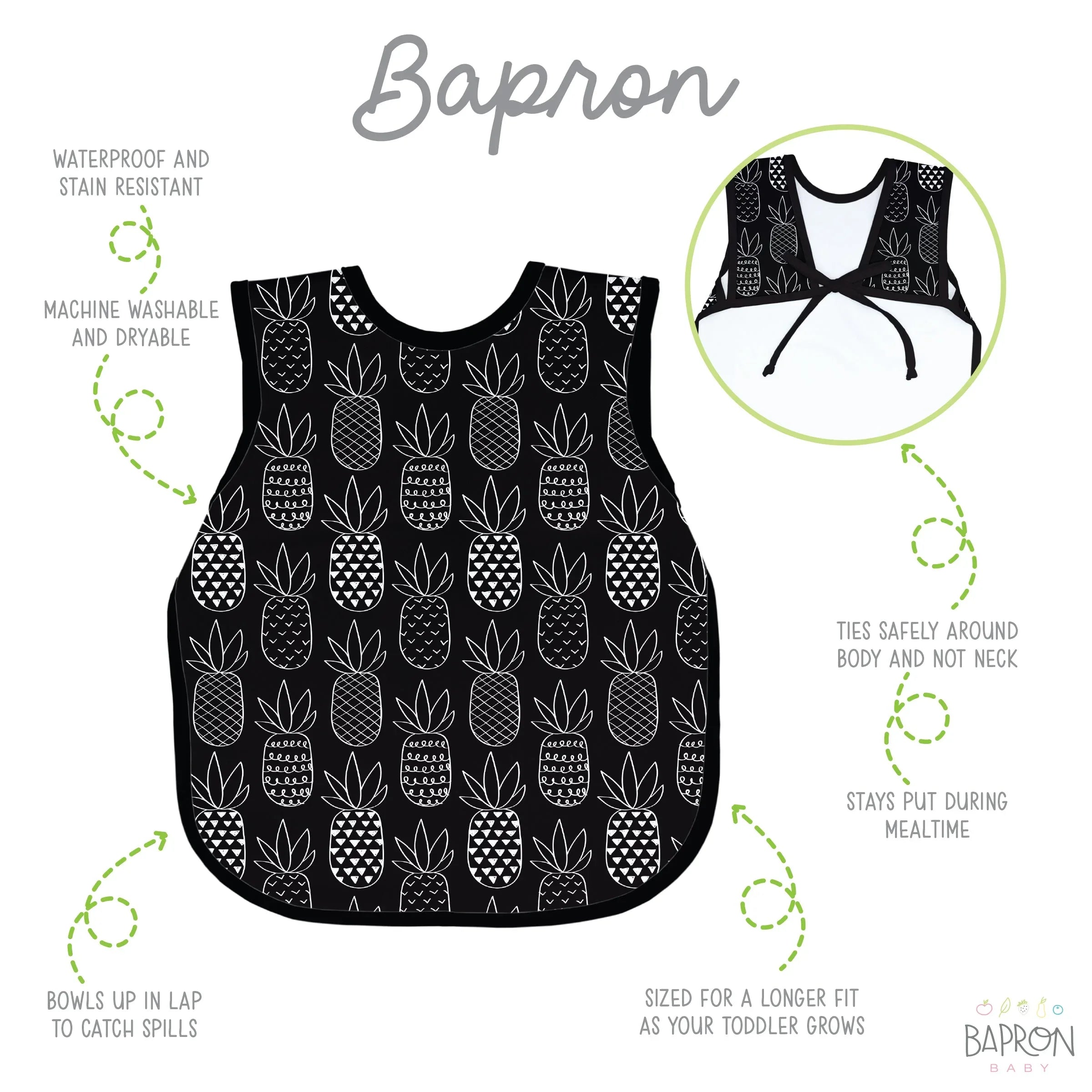 Pineapple Monochrome Bapron - BIG FRENCHIES