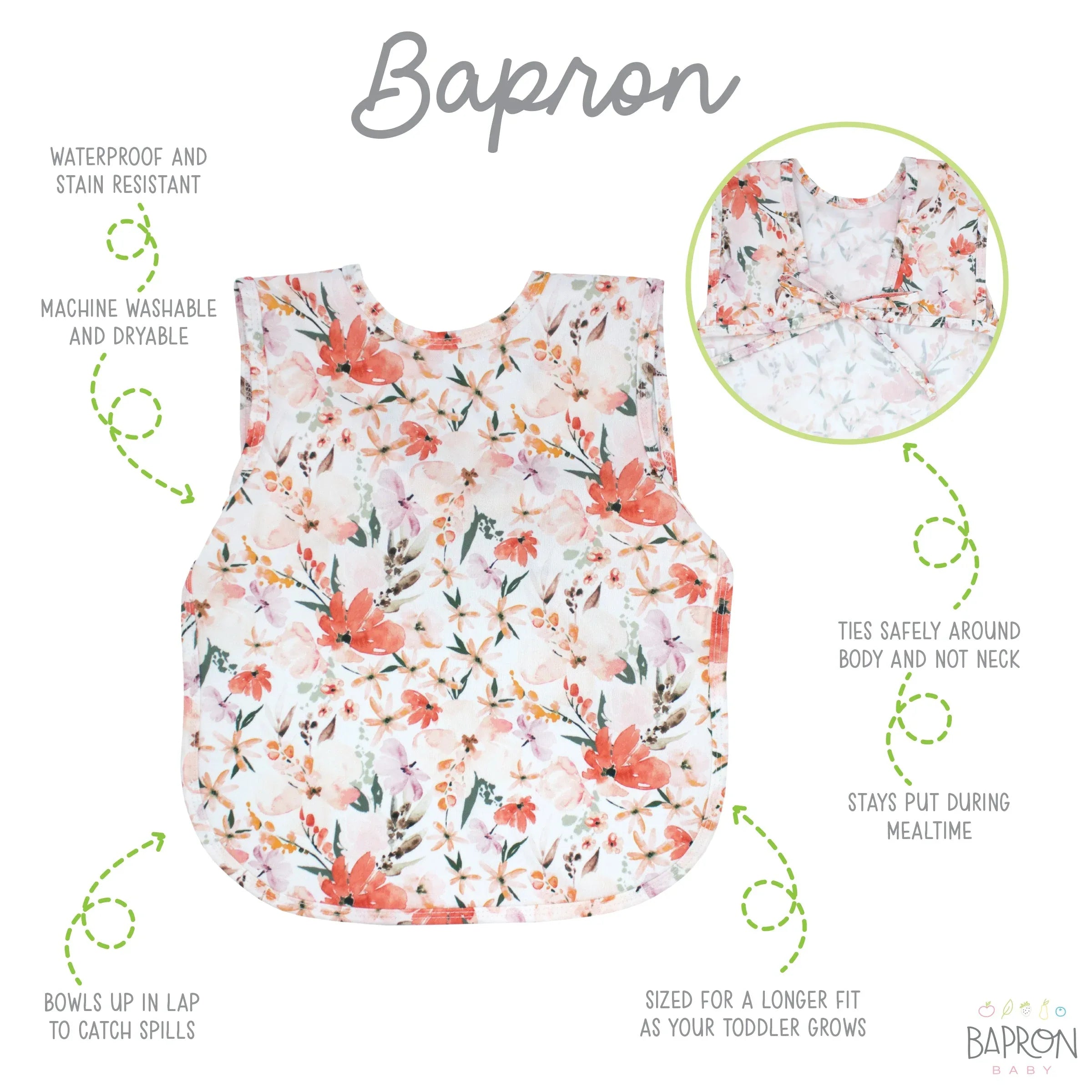 Peachy Dreams Bapron - BIG FRENCHIES