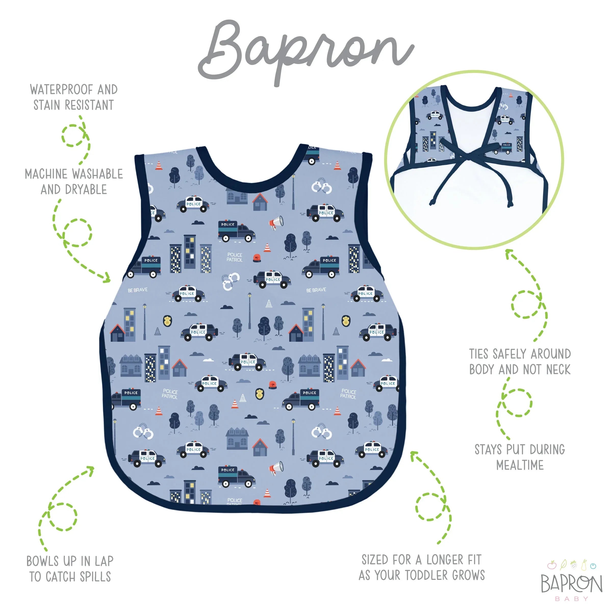 Be Brave - Police Patrol Bapron - BIG FRENCHIES
