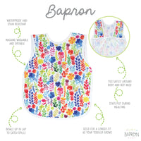 Rainbow Watercolor Floral Bapron - BIG FRENCHIES