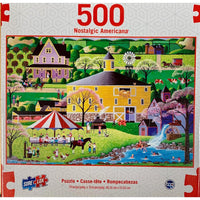 Barbecue at the Round Barn Americana 500 Piece Jigsaw Puzzle Sure Lox