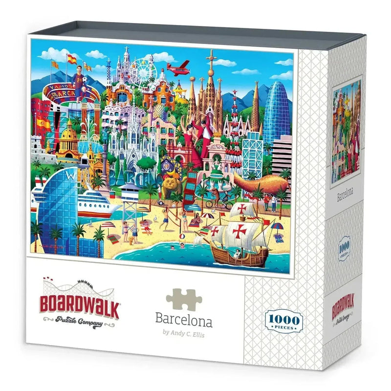 Barcelona 1000 Piece Jigsaw Puzzle Boardwalk - BIG FRENCHIES