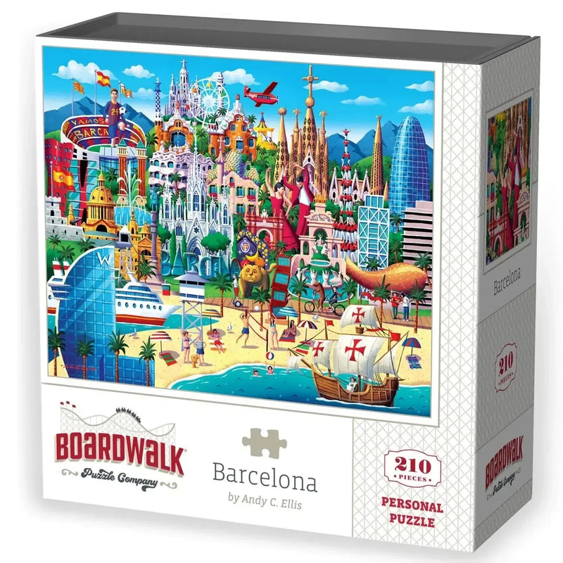 Barcelona 210 Piece Jigsaw Puzzle Boardwalk - BIG FRENCHIES