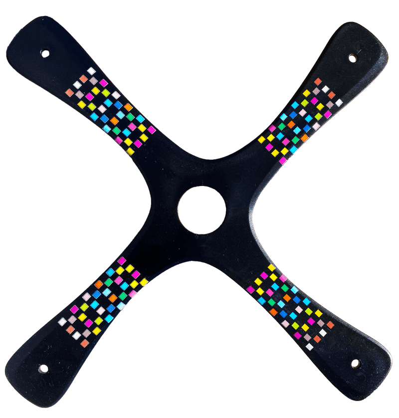 Competition Boomerang - Black Barcelona Boomerangs - Carbon infused-Boomerangs-BIG FRENCHIES-Boomerangs.com