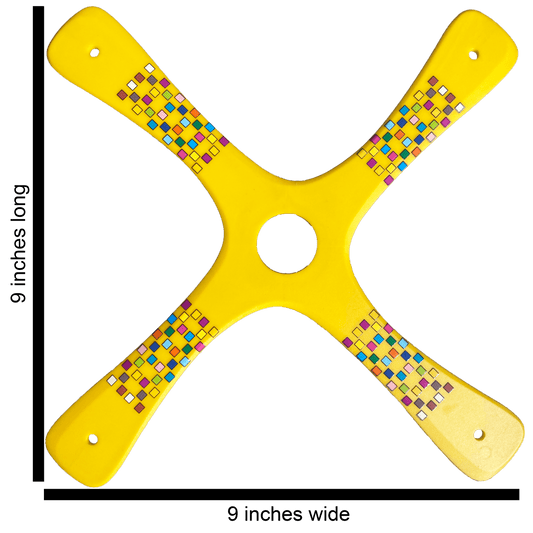 Competition boomerang - Yellow Barcelona Boomerangs.