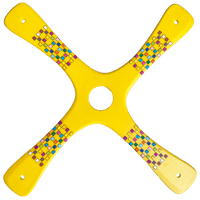 Competition boomerang - Yellow Barcelona Boomerangs.