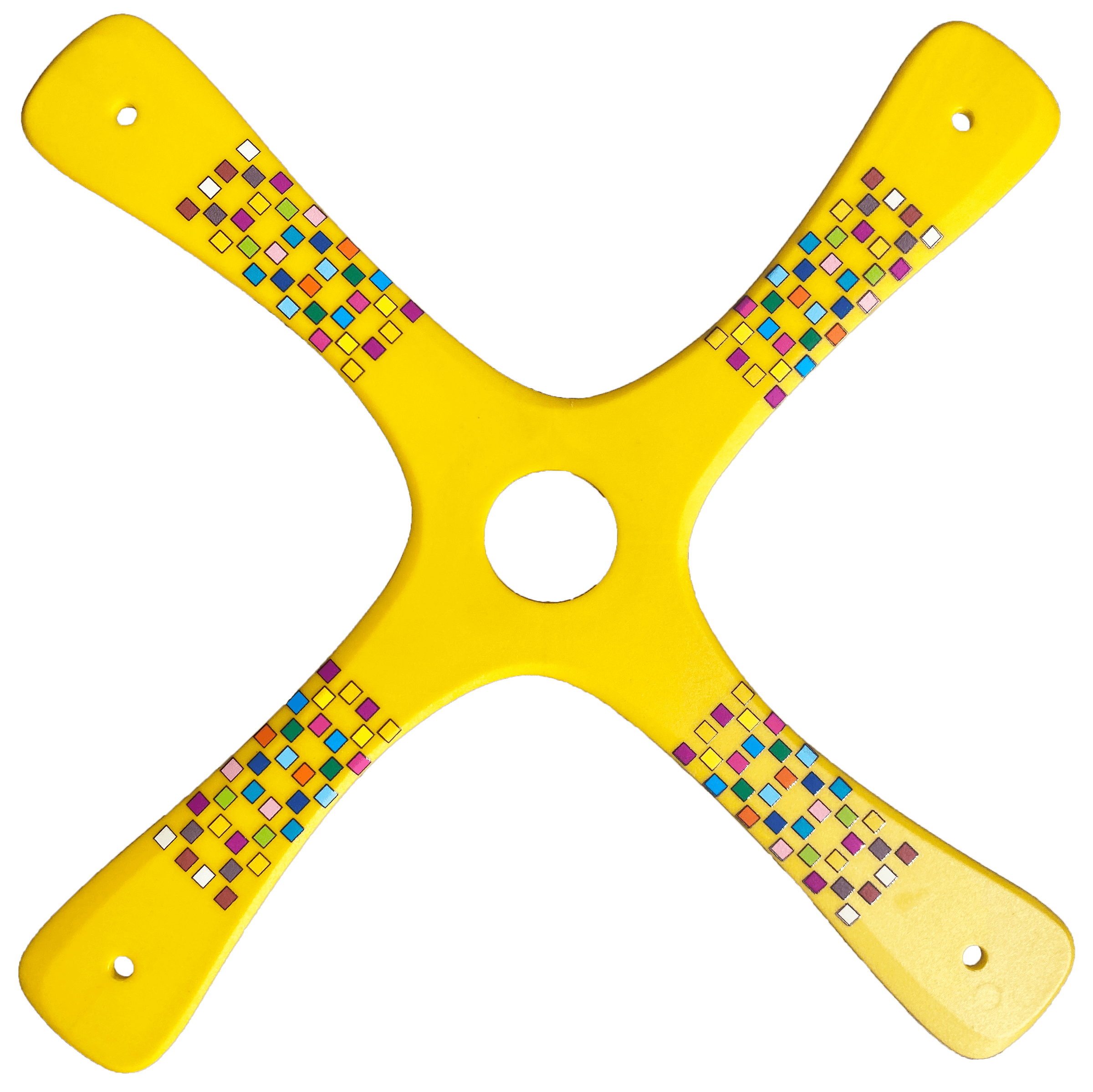 Competition boomerang - Yellow Barcelona Boomerangs.