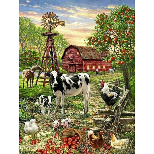 Barnyard Animals 500 Piece Jigsaw Puzzle Springbok - BIG FRENCHIES