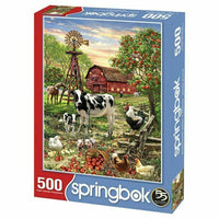 Barnyard Animals 500 Piece Jigsaw Puzzle Springbok - BIG FRENCHIES