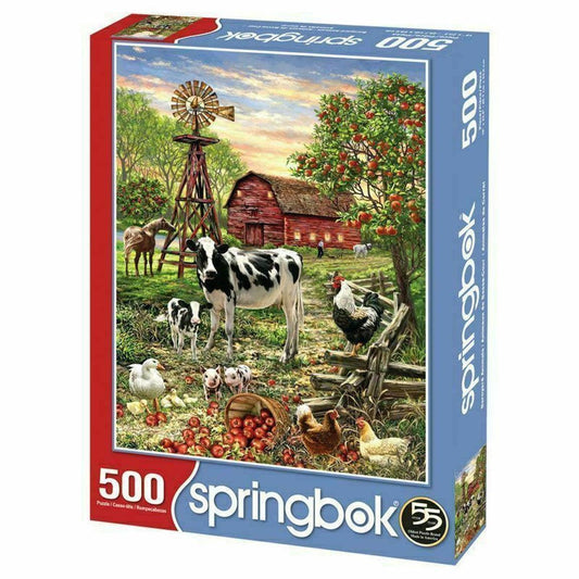 Barnyard Animals 500 Piece Jigsaw Puzzle Springbok - BIG FRENCHIES