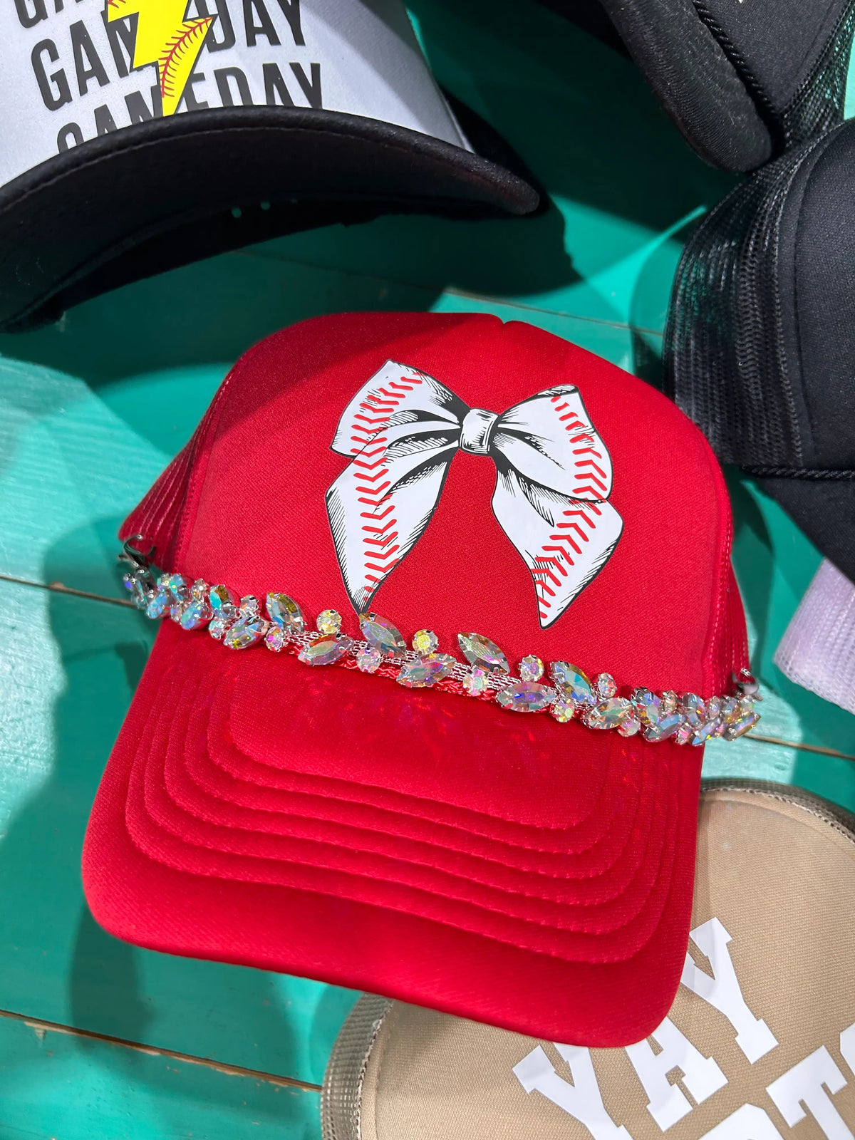 Baseball Bow Trucker Hat - BIG FRENCHIES