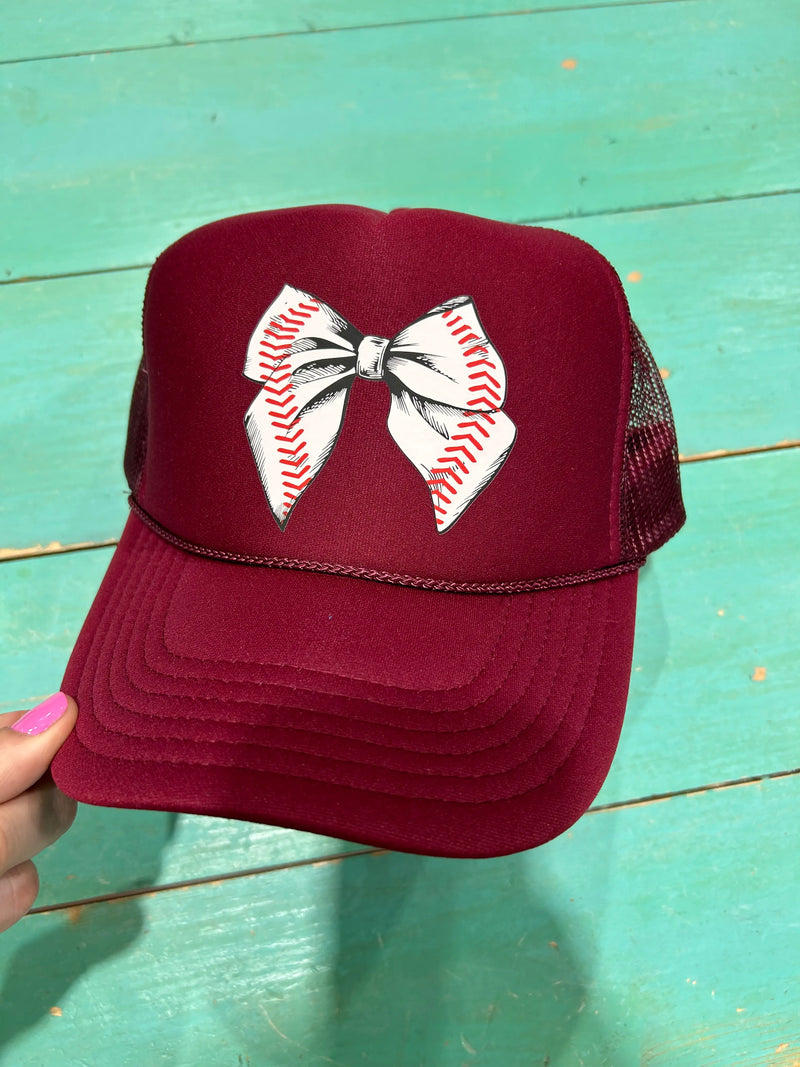 Baseball Bow Trucker Hat - BIG FRENCHIES