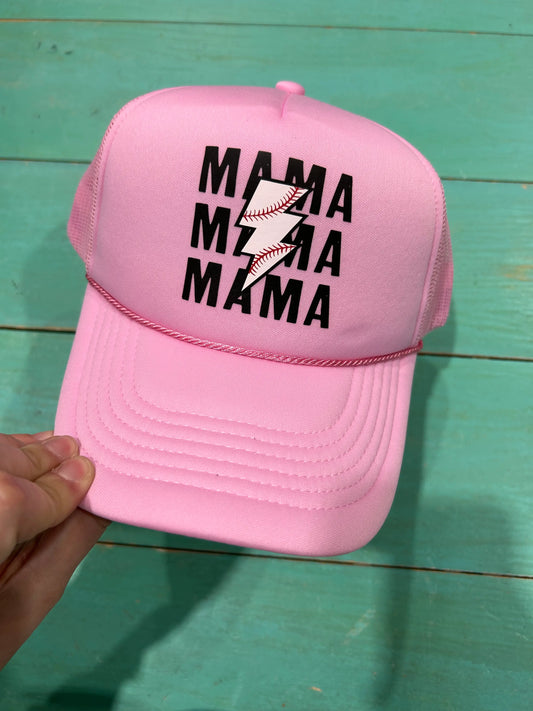 Baseball Mama Trucker Hat - BIG FRENCHIES