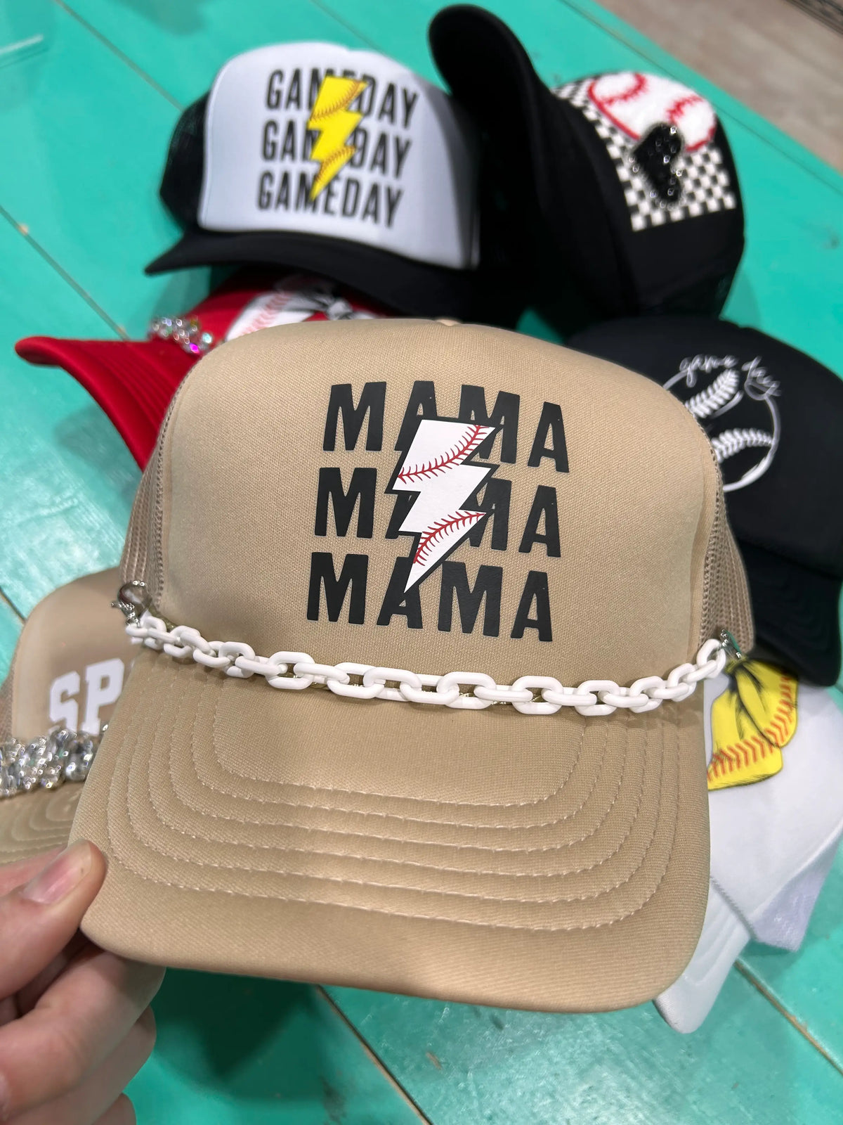 Baseball Mama Trucker Hat - BIG FRENCHIES