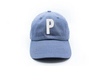 Dusty Blue Letter Baseball Hat - BIG FRENCHIES