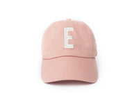 Dusty Rose Letter Baseball Hat - BIG FRENCHIES