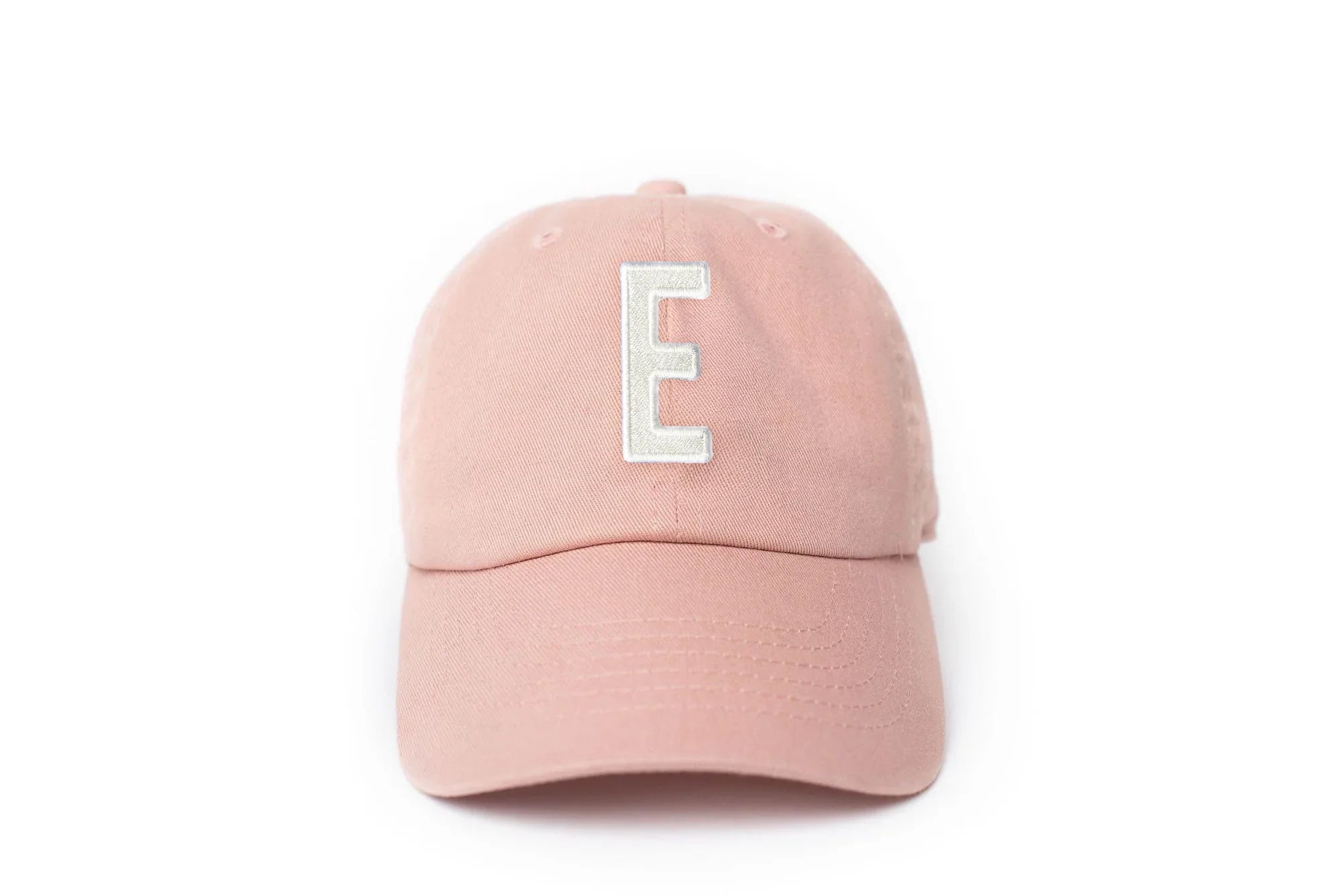 Dusty Rose Letter Baseball Hat - BIG FRENCHIES