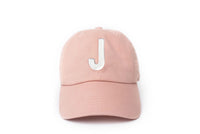 Dusty Rose Letter Baseball Hat - BIG FRENCHIES