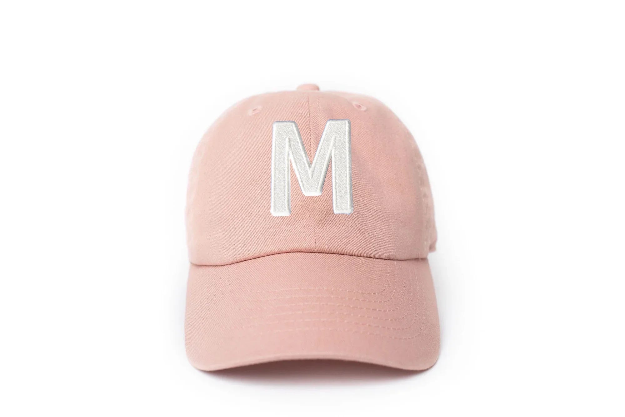 Dusty Rose Letter Baseball Hat - BIG FRENCHIES