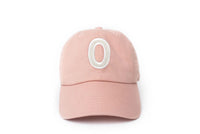 Dusty Rose Letter Baseball Hat - BIG FRENCHIES