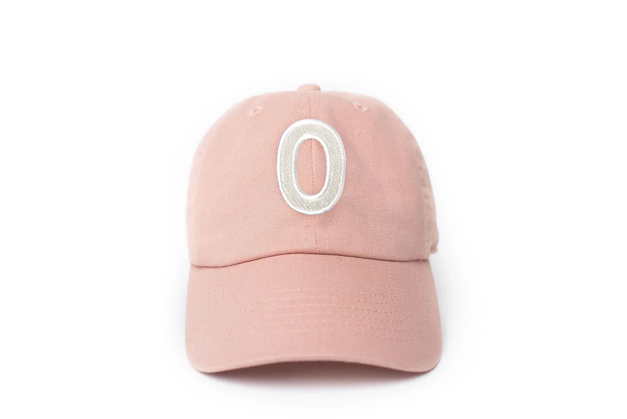 Dusty Rose Letter Baseball Hat - BIG FRENCHIES