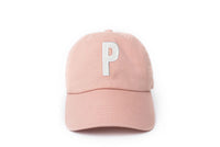Dusty Rose Letter Baseball Hat - BIG FRENCHIES