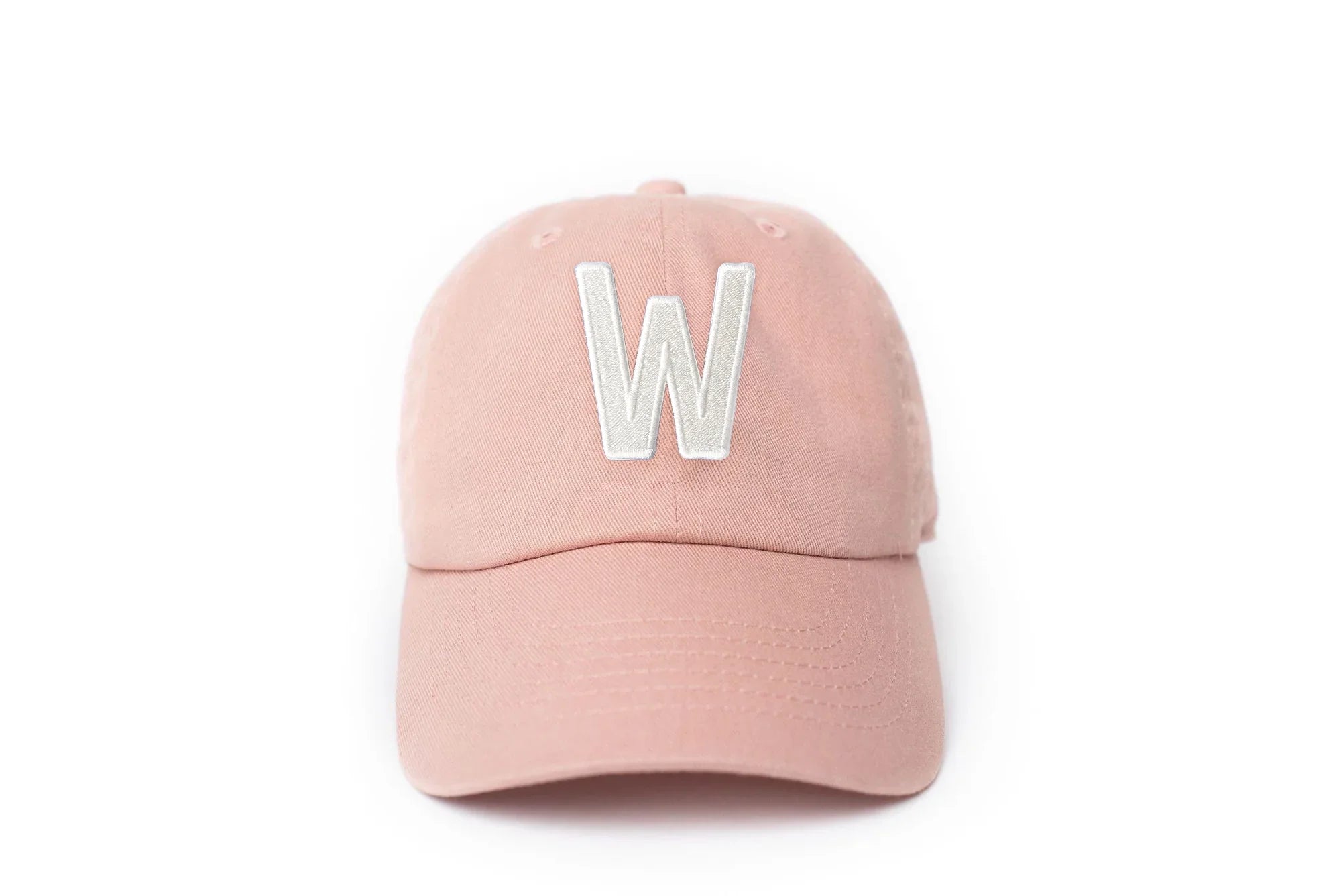 Dusty Rose Letter Baseball Hat - BIG FRENCHIES