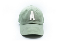 Dusty Sage Letter Baseball Hat - BIG FRENCHIES