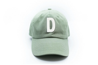 Dusty Sage Letter Baseball Hat - BIG FRENCHIES