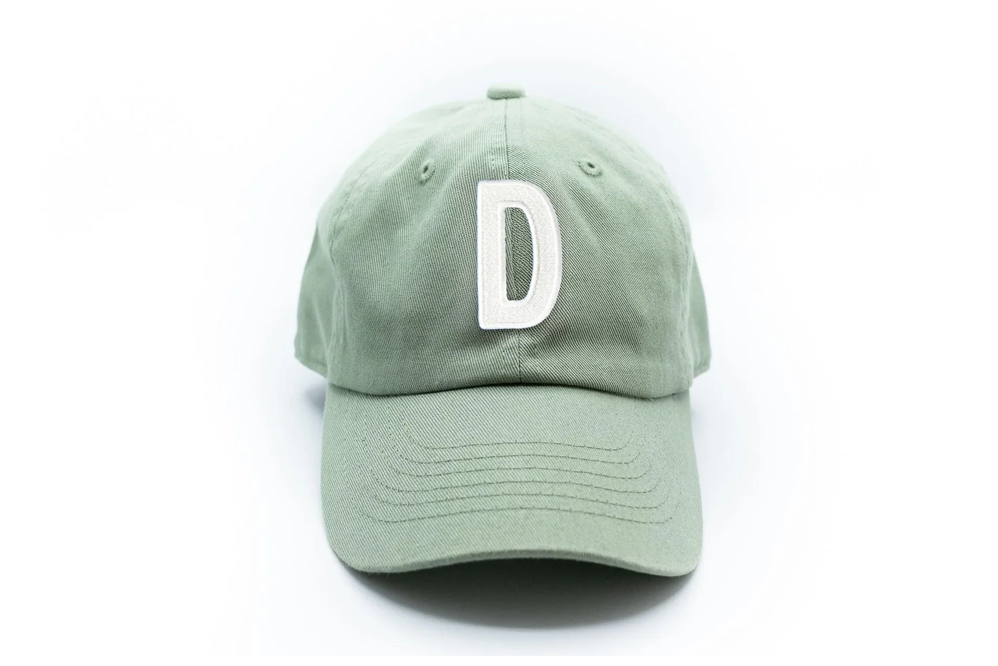 Dusty Sage Letter Baseball Hat - BIG FRENCHIES