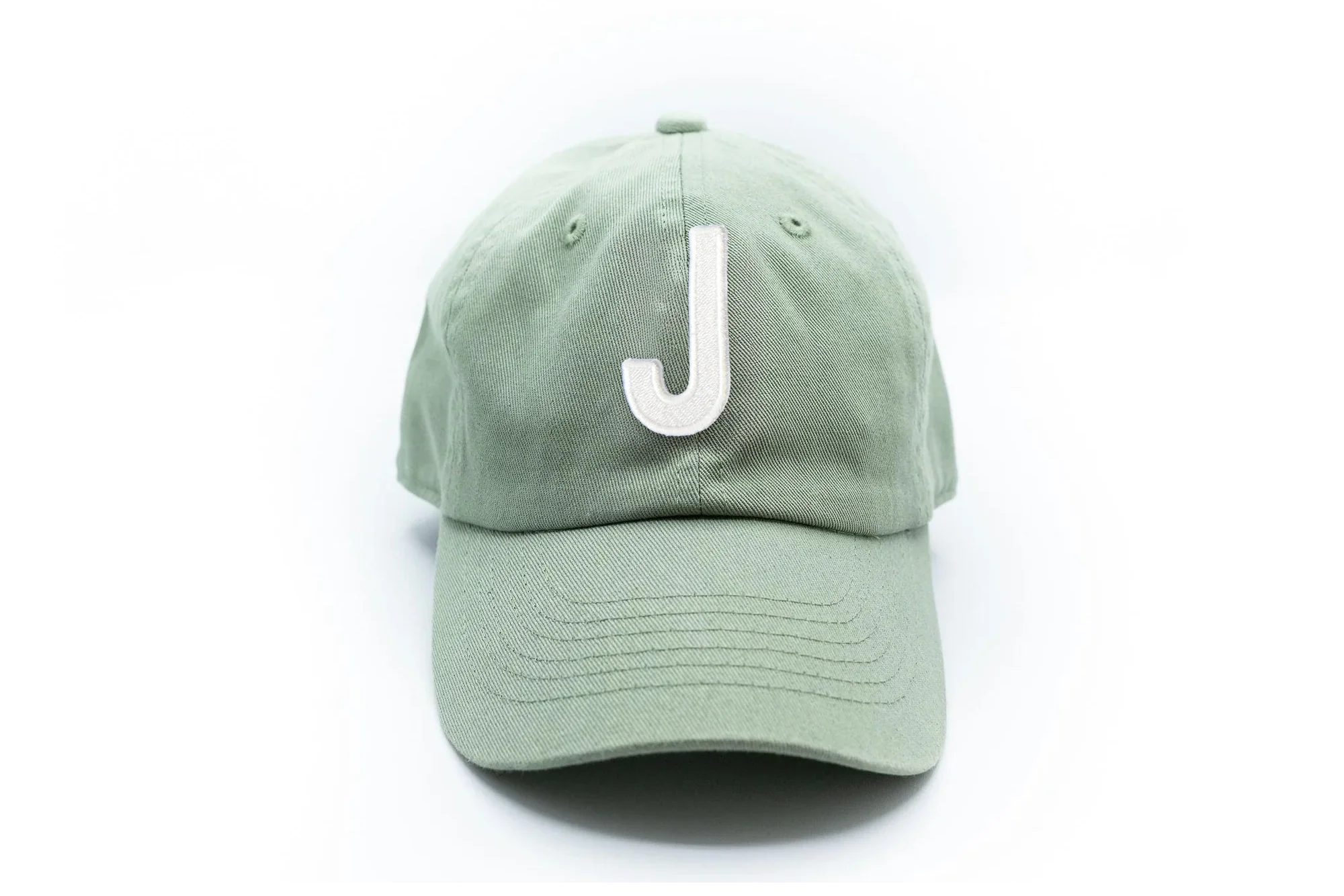 Dusty Sage Letter Baseball Hat - BIG FRENCHIES