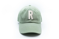 Dusty Sage Letter Baseball Hat - BIG FRENCHIES