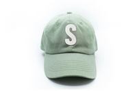 Dusty Sage Letter Baseball Hat - BIG FRENCHIES